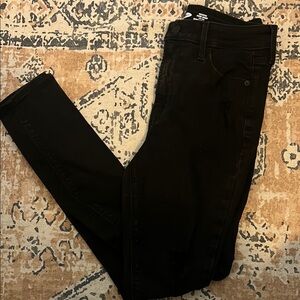 Old Navy Distressed Black Skinny Jeans